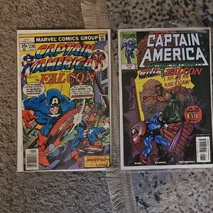 Captain America Comic Book Set.. Both Have Appearance Of The Falcon